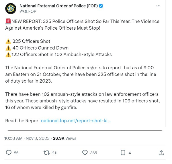 Tweet from NFOP