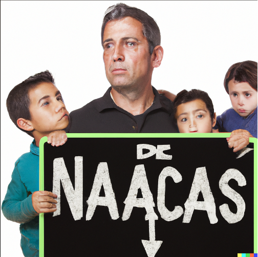 Figure 4: A picture depicting how society has gone blind in recognizing women’s part     in child naming and identity.  Photo: DALL-E